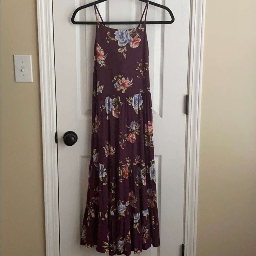 Xhiliration Floral Maxi Dress